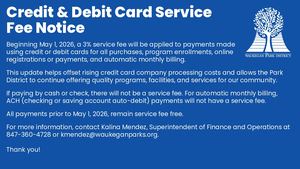 Credit Card Fee Notice