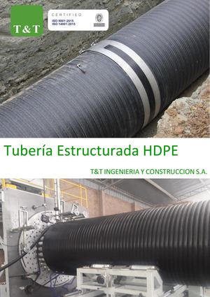 Catalogo T&t Tuberia Estructurada Hdpe