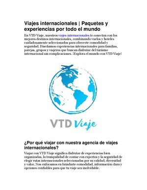 Viajes Internacionales Paquetes Y Experiencias Por Todo El Mundo