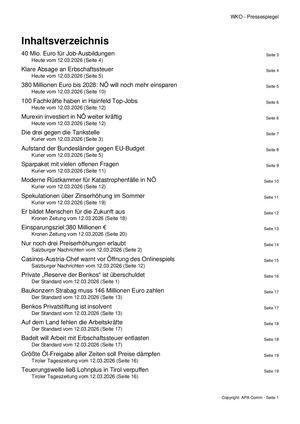 Pressespiegel 20260312