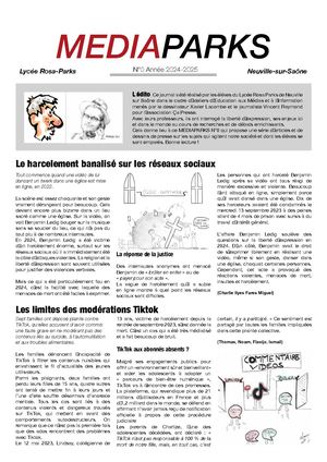 Mediaparks - Le journal du Lycée Rosa Parks