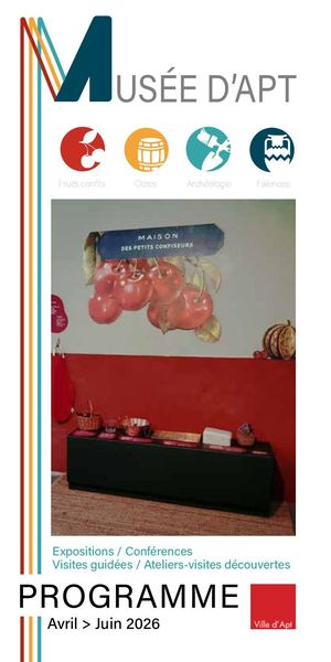 Musée d'Apt Prog Avril Juin 2026 Livret