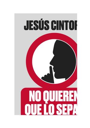 No Quieren Que Lo Sepas Jesus Cintora