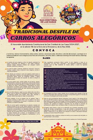 Tradicional desfile de carros alegóricos