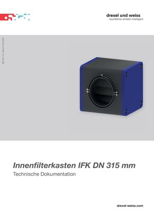 Innenfilterkasten IFK DN 315 mm inkl. integriertem Filter | Technische Dokumentation |110.0230