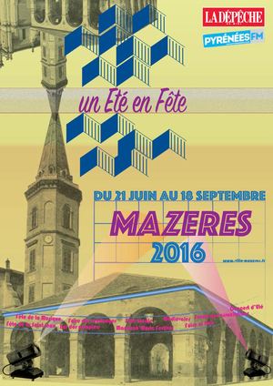 Plaquette 2016 « Mazères, un été en fête »