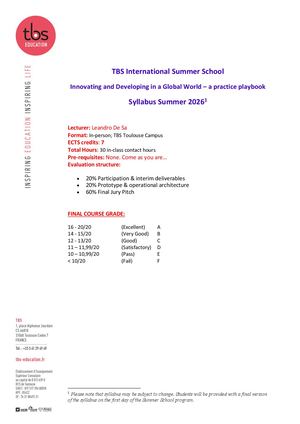 ISSP26 - Innovating and Developing in a Global World