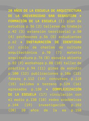 20 años de la Escuela de Arquitectura de la Universidad San Sebastián