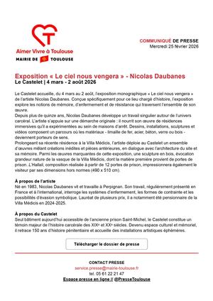 Communiqué de Presse - Le Ciel Nous Vengera