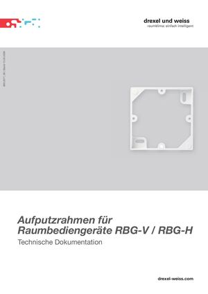Aufputzrahmen für Raumbediengeräte RBG-V und RBG-H