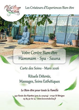 Carte des Soins Le Cocon de Clea