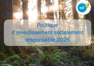 Mif Politique Investissement Socialement Responsable Edition2026