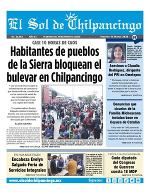 El Sol De Chilpancingo 13 Marzo 2026 Compressed