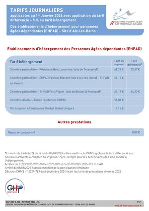 DUPA_V6 2026_Tarifs EHPAD Aix Les Bains 2026