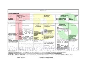 L Plan Clase 2026 Administracion De Empresas Ing Angela Santos