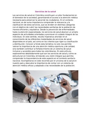 Servicios De La Salud