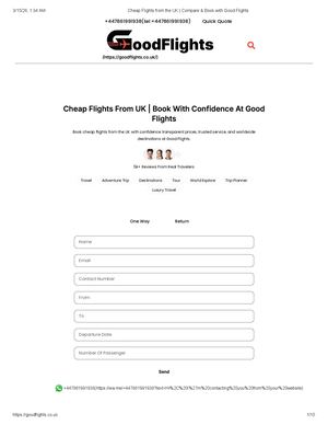 Cheap Flights From The Uk Compare & Book With Good Flights