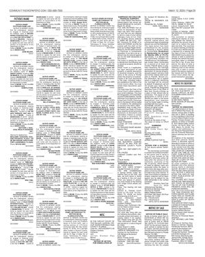 Thursday Legals 3 12