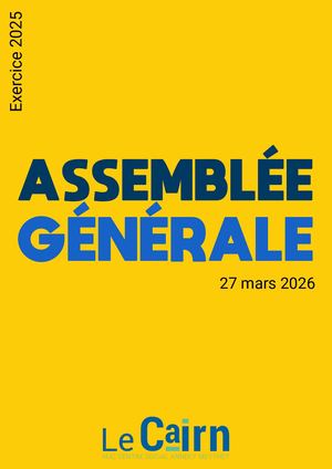 RAPPORT D'ASSEMBLEE GENERALE 2026