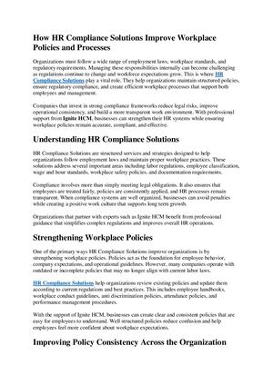 Calaméo - How Hr Compliance Solutions Improve Workplace Policies And ...