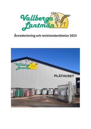Vallberga Lantmän Årsredovisning 2025 A5 Tryck
