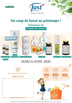 Produits du moment Mars-Avril 2026