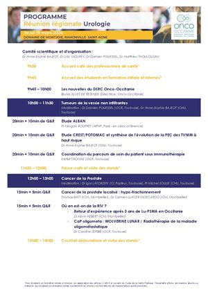 Programme RR Urologie 2026
