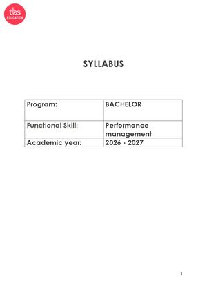 Performance Management