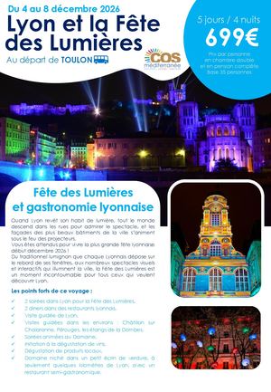 Fête Lumieres Lyon  / 04 décembre 2026