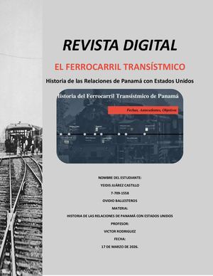Revista Digital El Ferrocarril Transístmico