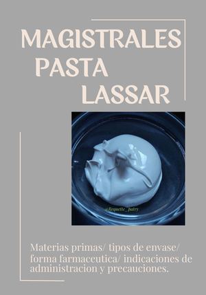 Revista De Preparacion Magistral - Pasta Lassar
