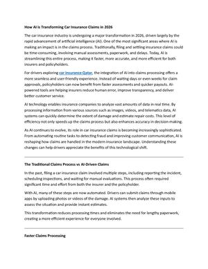 How Ai Is Transforming Car Insurance Claims In 2026