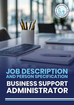 BBFA Business Support Administrator Role Profile 2026