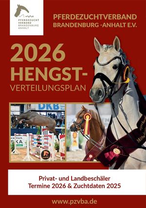 Pferdezuchtverband Brandenburg-Anhalt - Hengstverteilungsplan 2026