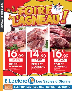 Foire à l'agneau mars 2026