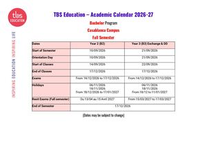 Bachelor Casablanca Calendar 2526