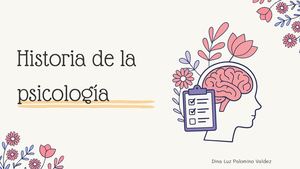 Pink And Lilac Illustrated Floral Psychology Project Presentation