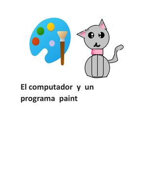 El Computador Y Un Programa Paint