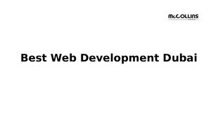 Best Web Development Dubai