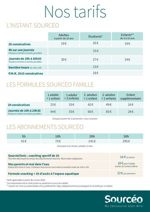 Sou Affiche A3 Tarifs 2026