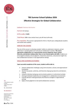 ISSP26  Effective Strategies for Global Collaboration