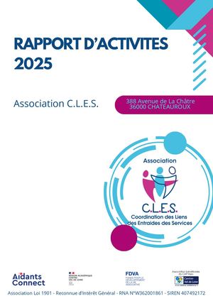 Rapport D'activités Association C L E S 2025
