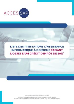Fiche prestations - Informatique