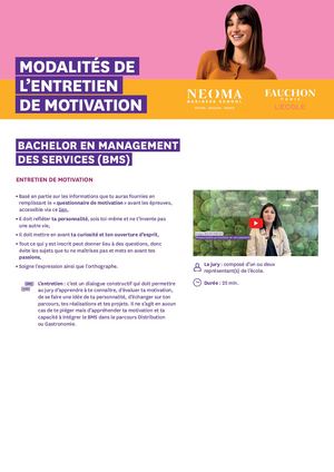 BMS_Modalités de l'entretien de motivation