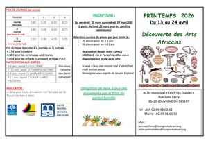 Prospectus Printemps 2026 ALSH