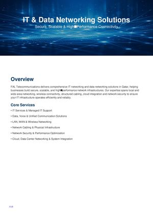 IT & Data Networking Solutions in Qatar: Reliable, Secure & Scalable Connectivity