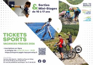 Tickets Sports - Vacances Pâques 2026