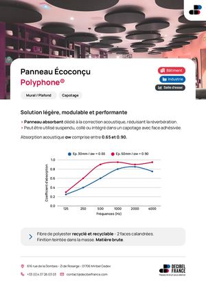 Panneau Ecoconçu - Polyphone® - DECIBEL FRANCE