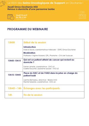 Programme Jo2 #33 Retour A Domicile Personne Isolée