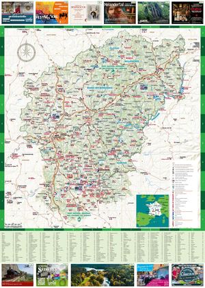 Correze - Dordogne valley Tourist map 2025-2026